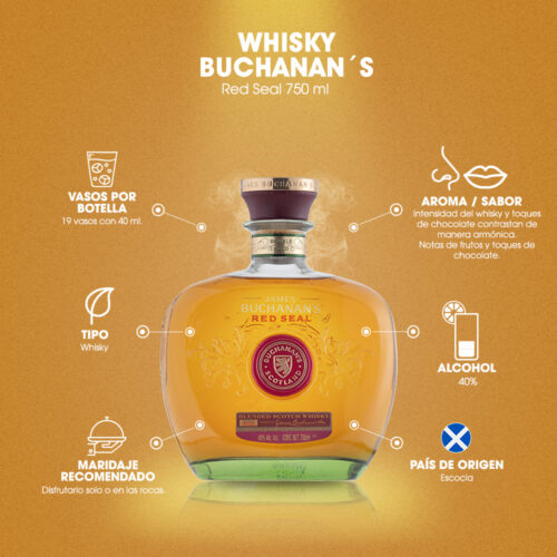 Whisky Buchanans Red Seal 750 ml.