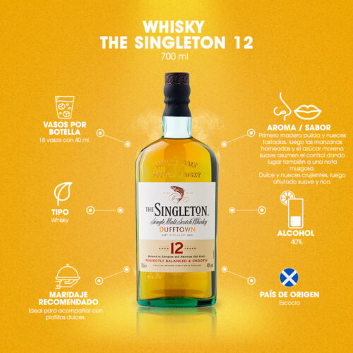 Whisky The Singleton 12 Años 700 ml.