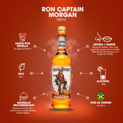 Ron Captain Morgan Original 700 ml.