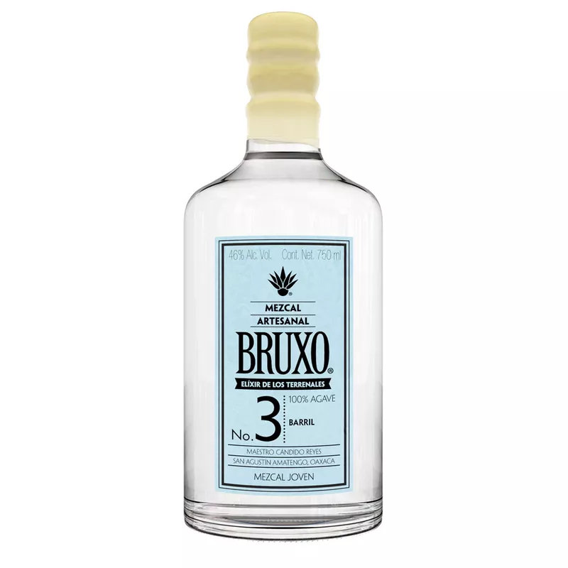 Mezcal Bruxo #3 Barril 750 ml. 1 BRUXO JOVEN NO 3 750 ML