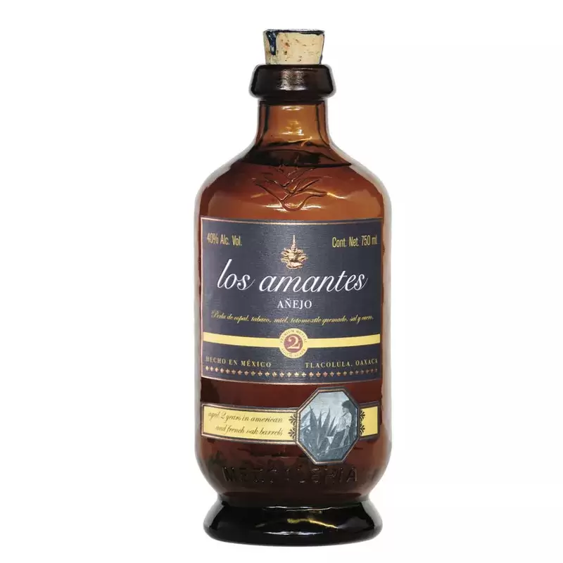 Mezcal Los Amantes Añejo 750 ml. 1 LOS AMANTES AÑEJO 750 ML