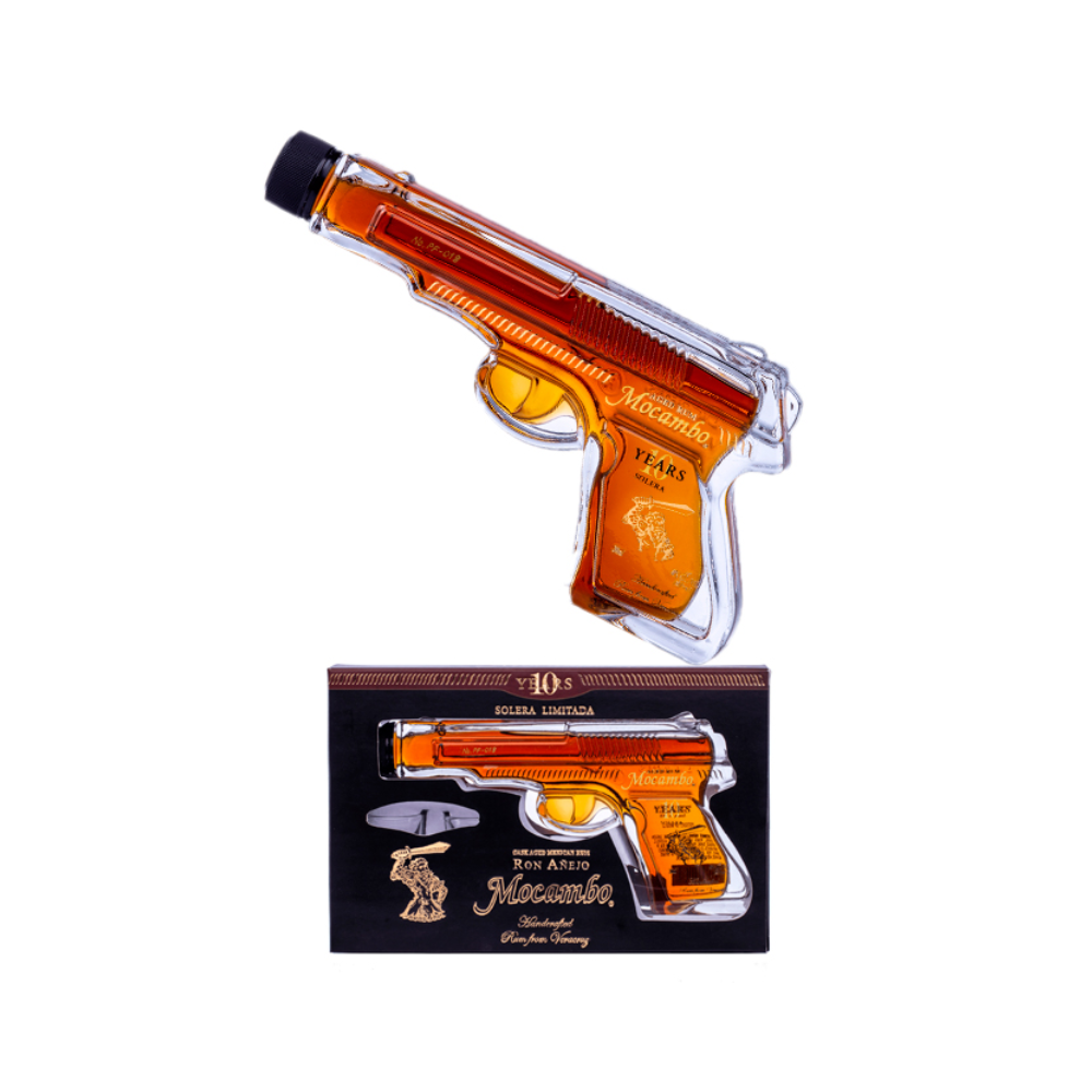 Ron Mocambo Añejo Pistola 10 Años 200 ml. 2 Ron Mocambo Añejo Pistola 10 Años 200 ml.