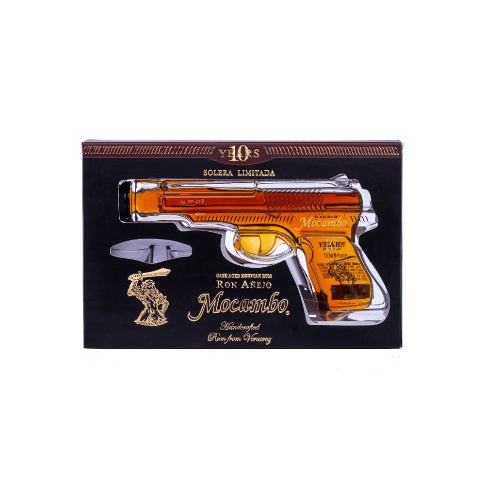 Ron Mocambo Añejo Pistola 10 Años 200 ml. 1 Ron Mocambo Añejo Pistola 10 Años 200 ml.