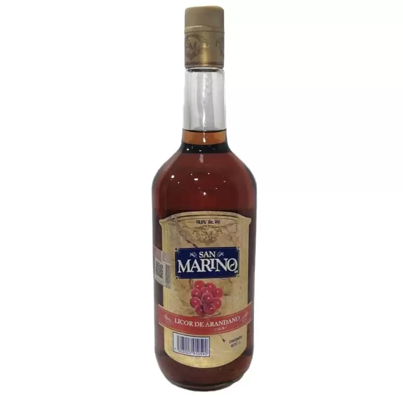 Licor San Marino Arandano 1000 ml. 1 LICOR SAN MARINO ARANDANO 1000 ml.