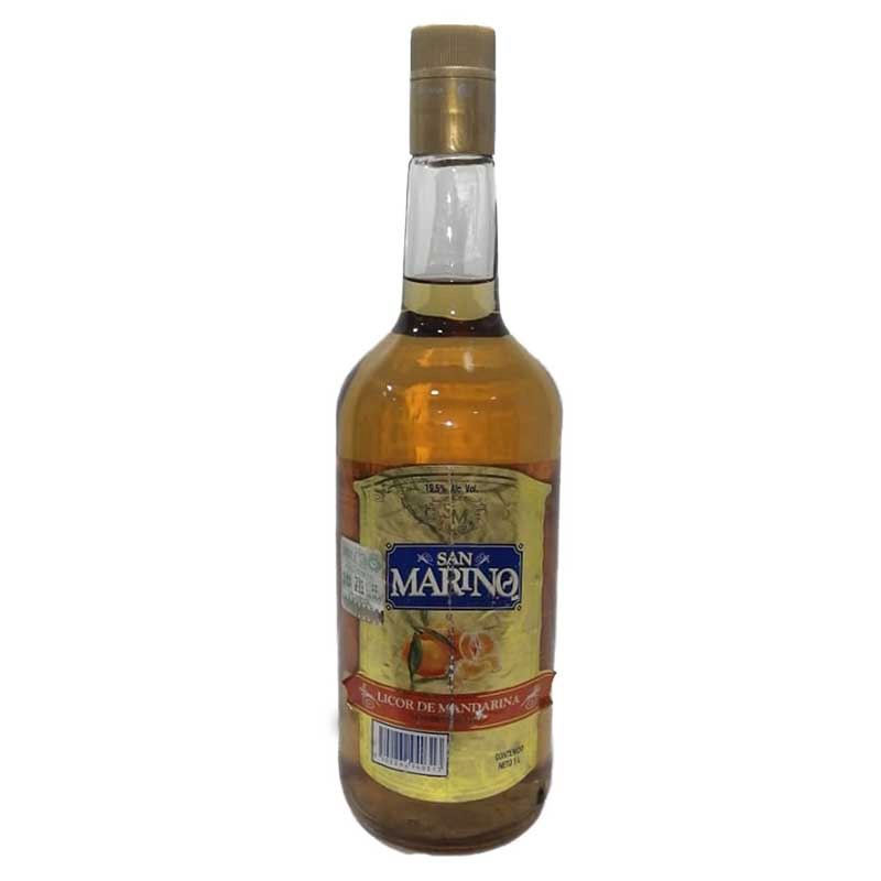 Licor San Marino Mandarina 1000 ml. 1 LICOR SAN MARINO MANDARINA 1000 ml.