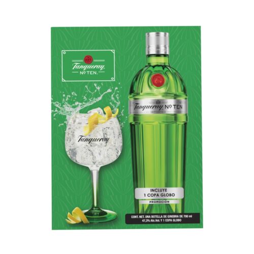 GINEBRA TANQUERAY TEN GIN 700 ml. + COPA