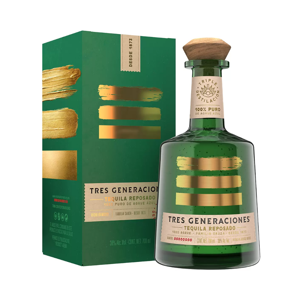 Tequila Tres Generaciones Reposado 700 ml. 2 Tequila Tres Generaciones Reposado 700 ml.