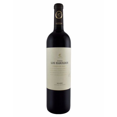 VINO TINTO LOS HAROLDOS RESERVA MALBEC 750 ml.