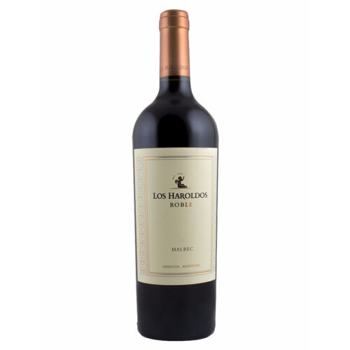 VINO TINTO LOS HAROLDOS ROBLE CABERNET SAUVIGNON 750 ml.