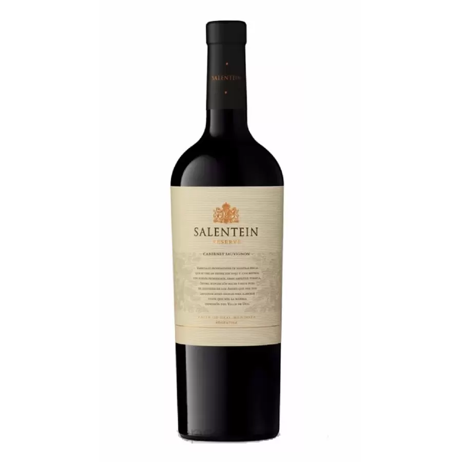 Vino Tinto Salentein Cabernet Sauvignon 750 ml. 1 VINO TINTO SALENTEIN CABERNET SAUVIGNON 750 ml.