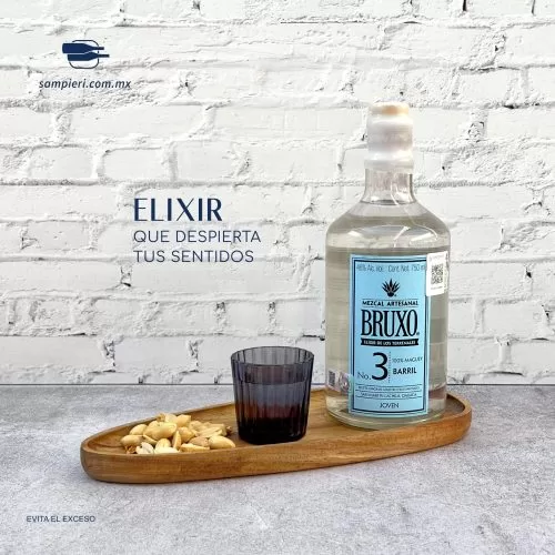 Mezcal Bruxo #3 Barril 750 ml.