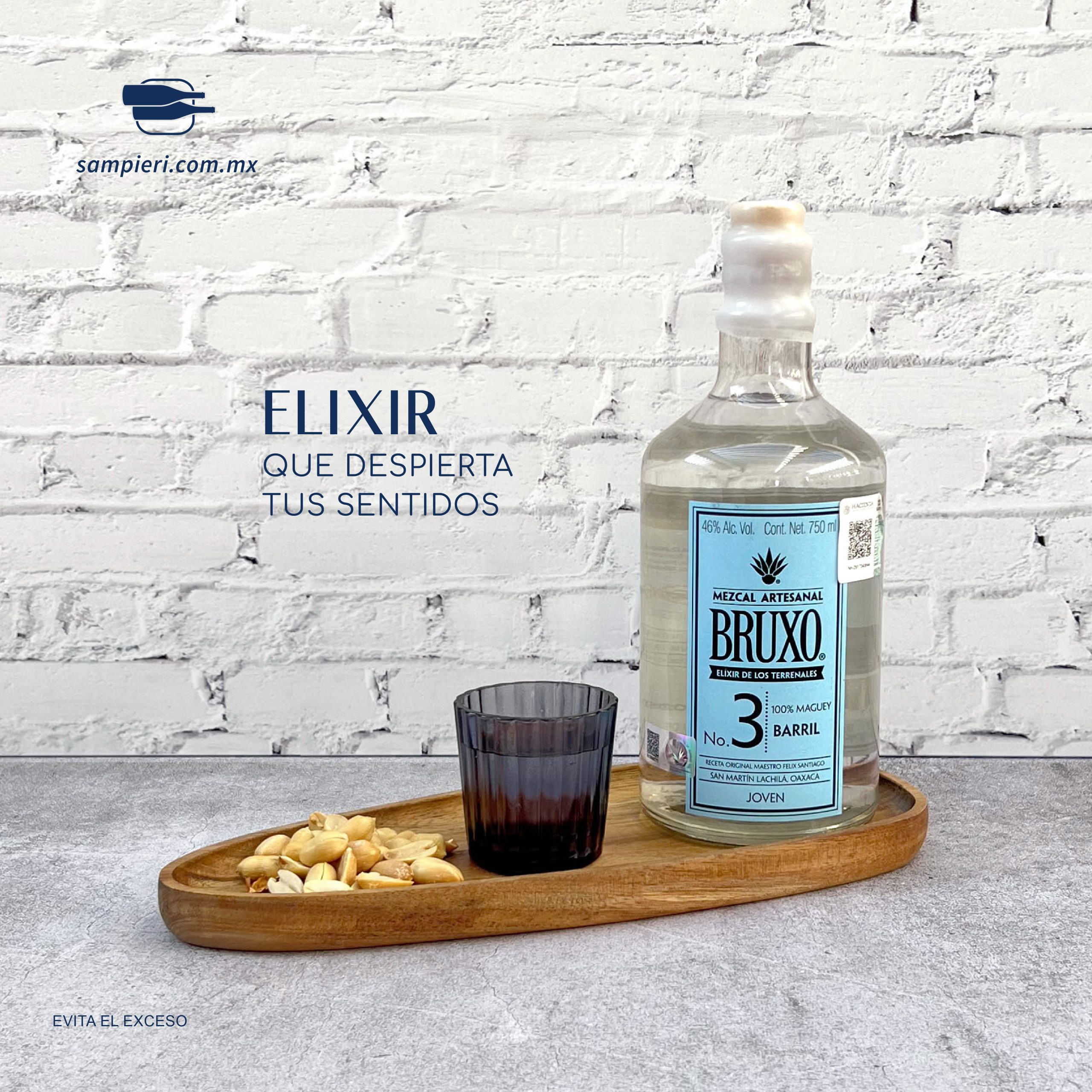 Mezcal Bruxo #3 Barril 750 ml. 2 Mezcal Bruxo #3 Barril 750 ml.