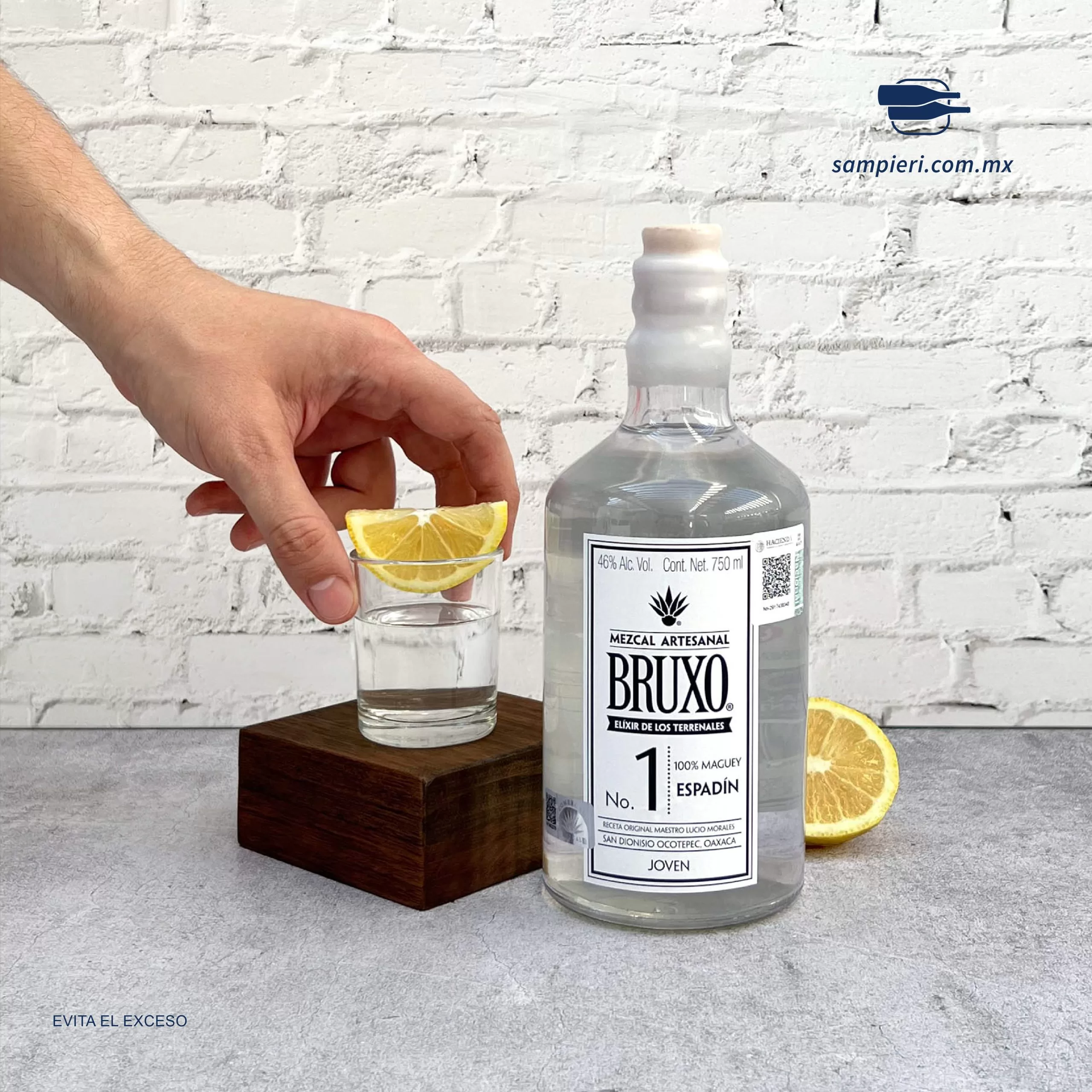 Mezcal Bruxo #1 Espadin 750 ml. 2 Mezcal Bruxo #1 Espadin 750 ml.