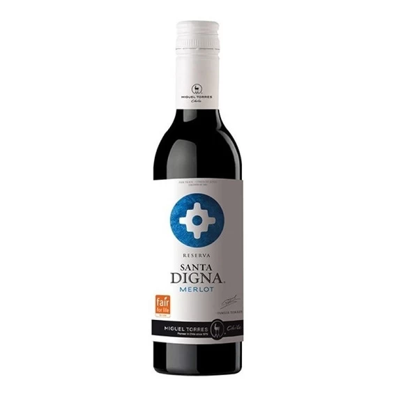 Vino Tinto Santa Digna Merlot 375 ml. 1 Vino Tinto Santa Digna Merlot 375 ml.