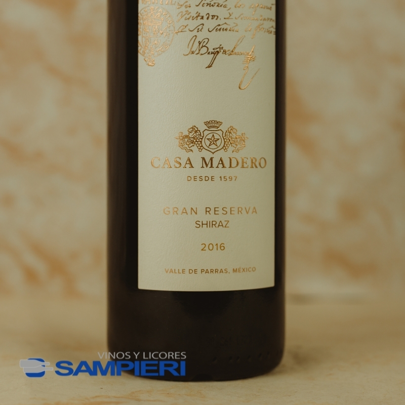 Vino Tinto Casa Madero Gran Reserva Shiraz 750 ml. 2 Vino Tinto Casa Madero Gran Reserva Shiraz 750 ml.