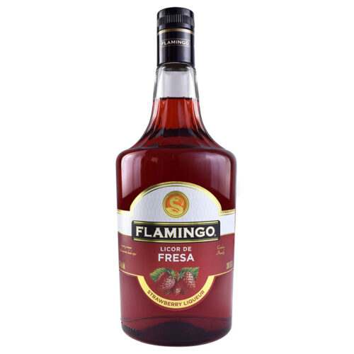 LICOR FLAMINGO DE FRESA 1000 ml.