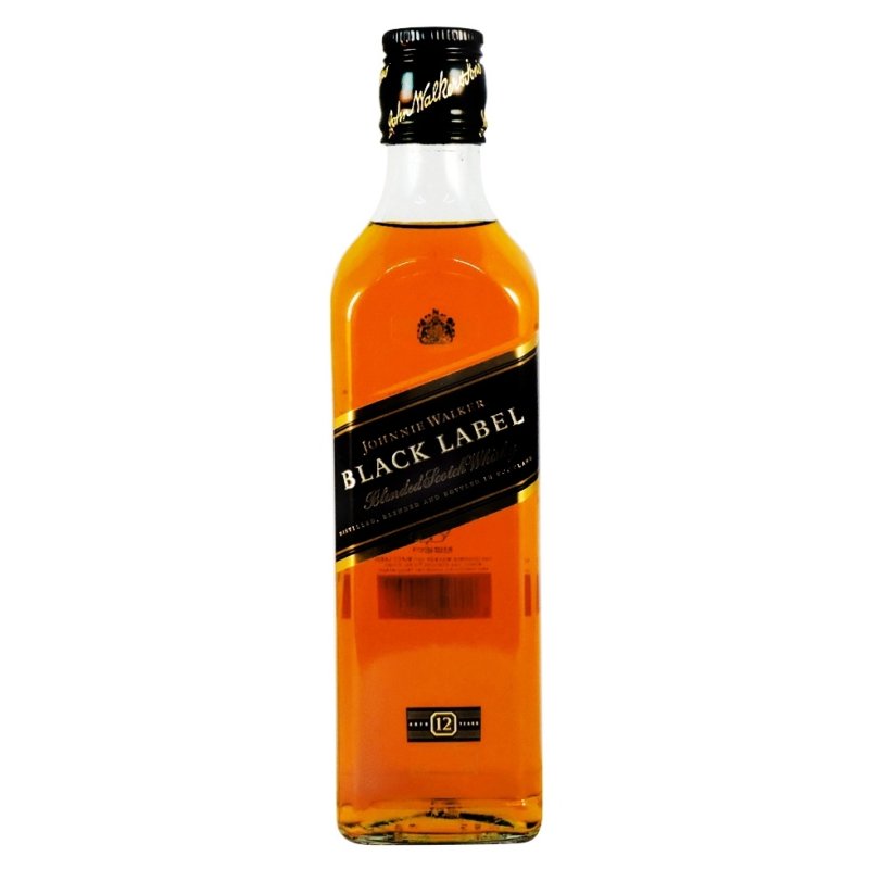 Whisky Johnnie Walker Black Label 375 ml. 1 WHISKY JOHNNIE WALKER BLACK LABEL 375 ml.