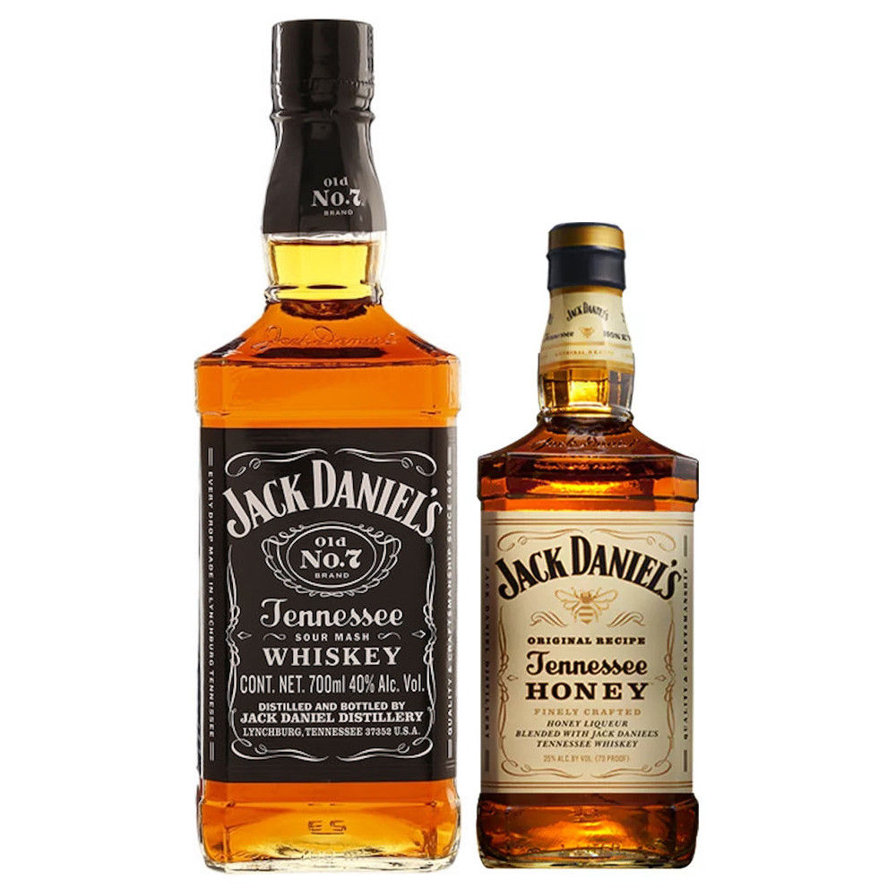 Whiskey Jack Daniels 700 ml. + Honey 350 ml. 1 WHISKEY JACK DANIEL'S 700 ml. + HONEY