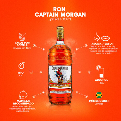 Ron Captain Morgan Original 1500 ml.