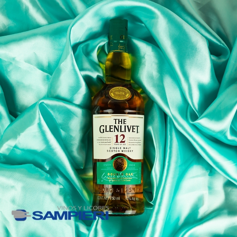 Whisky The Glenlivet 12 Años 700 ml. 2 Whisky The Glenlivet 12 Años 750 ml.