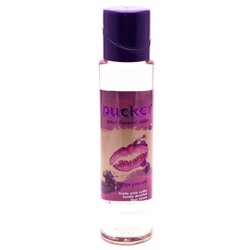 Vodka Pucker Grape 750 ml. 1 Pucker Grape Flavored Vodka - Grape Gone Wild -70 Proof -750ml