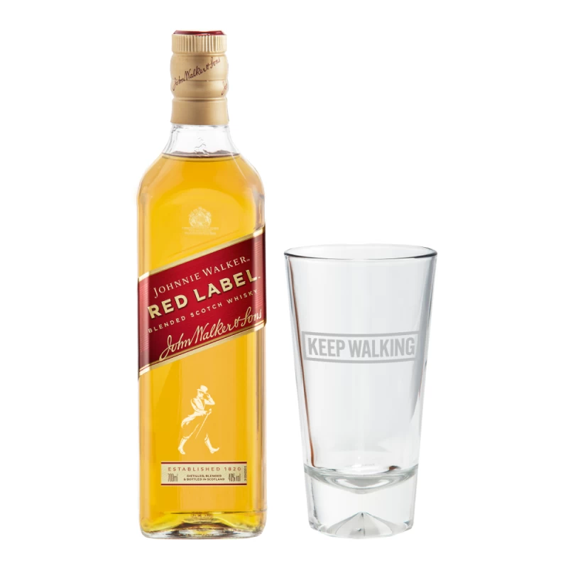 Whisky Johnnie Walker Red Label 700 ml. + Vaso Highball