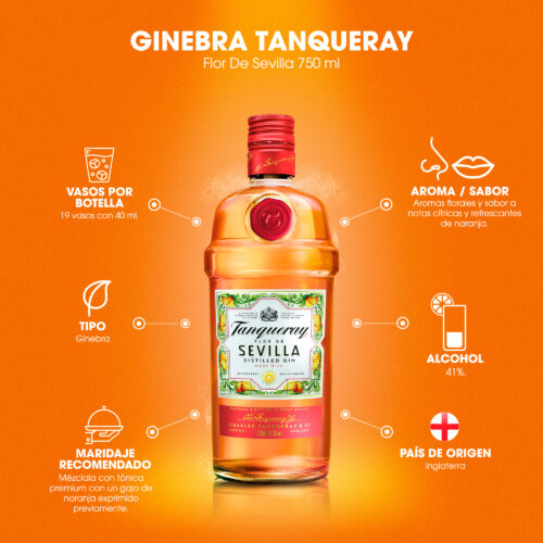Ginebra Tanqueray Sevilla 750 ml.
