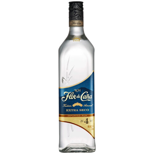 Ron Flor De Caña 4 Años Extra Dry 750 ml.