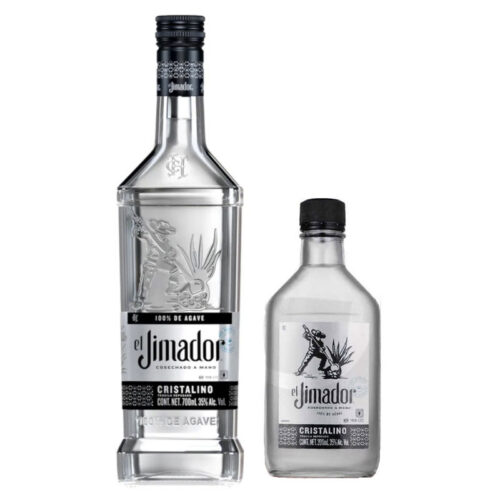 TEQUILA EL JIMADOR CRISTALINO 700 ml. +TEQUILA EL JIMADOR CRISTALINO 200 ml. .jpg