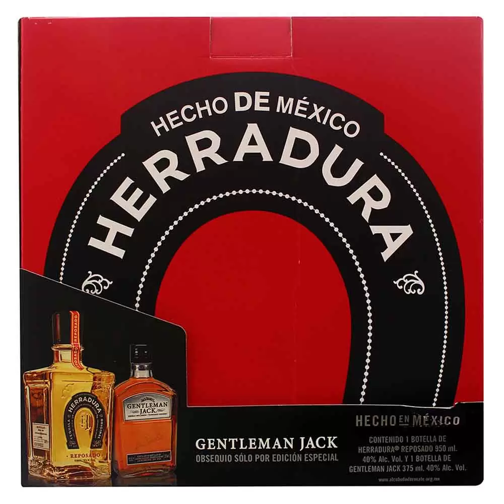 Tequila Herradura Reposado 950 ml. + Gentleman Jack 375 ml. 1 TEQUILA HERRADURA REPOSADO 950 ml. + GENTLEMAN JACK 375 ml.