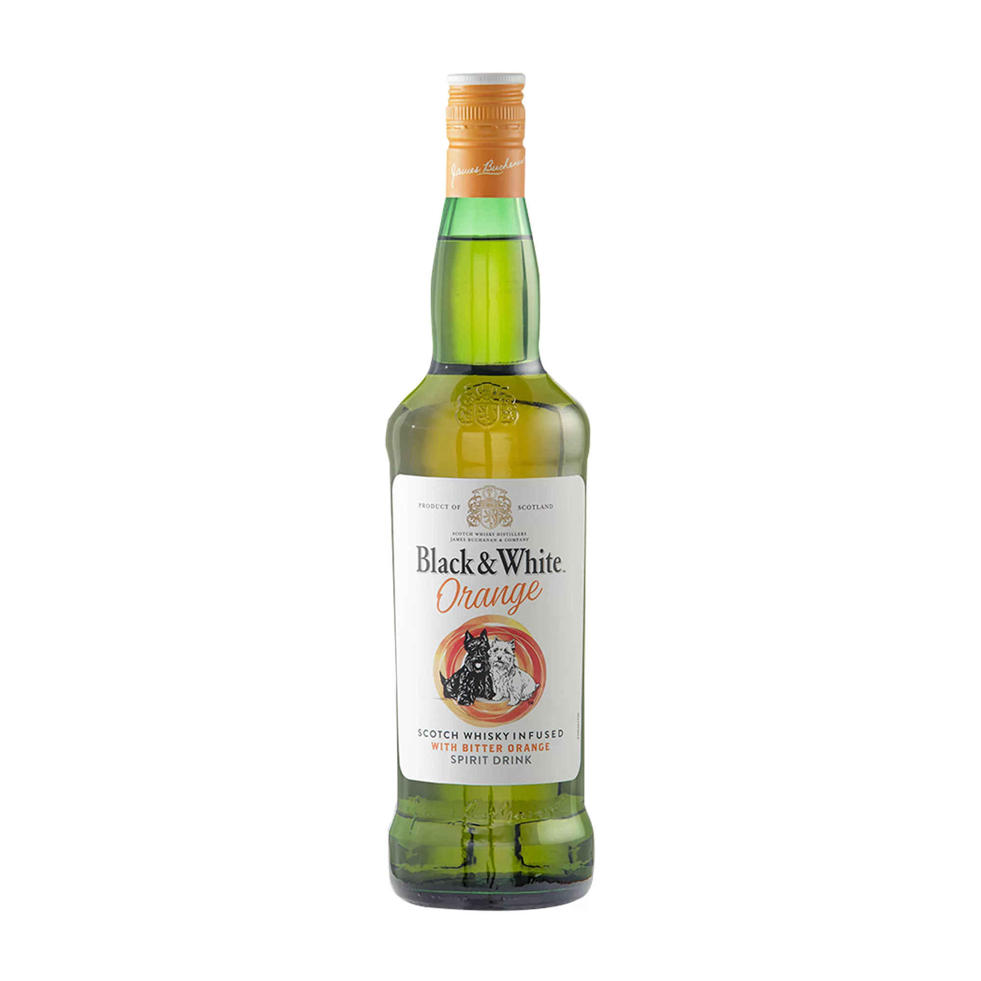 Whisky Black And White Orange 700 ml. 1 Whisky Black And White Orange 700 ml.