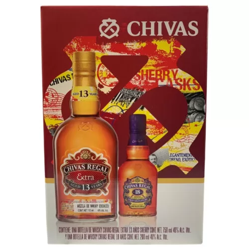 Whisky Chivas Regal Extra Sherry 750 ml. + Chivas Regal 18 Años 200 ml.