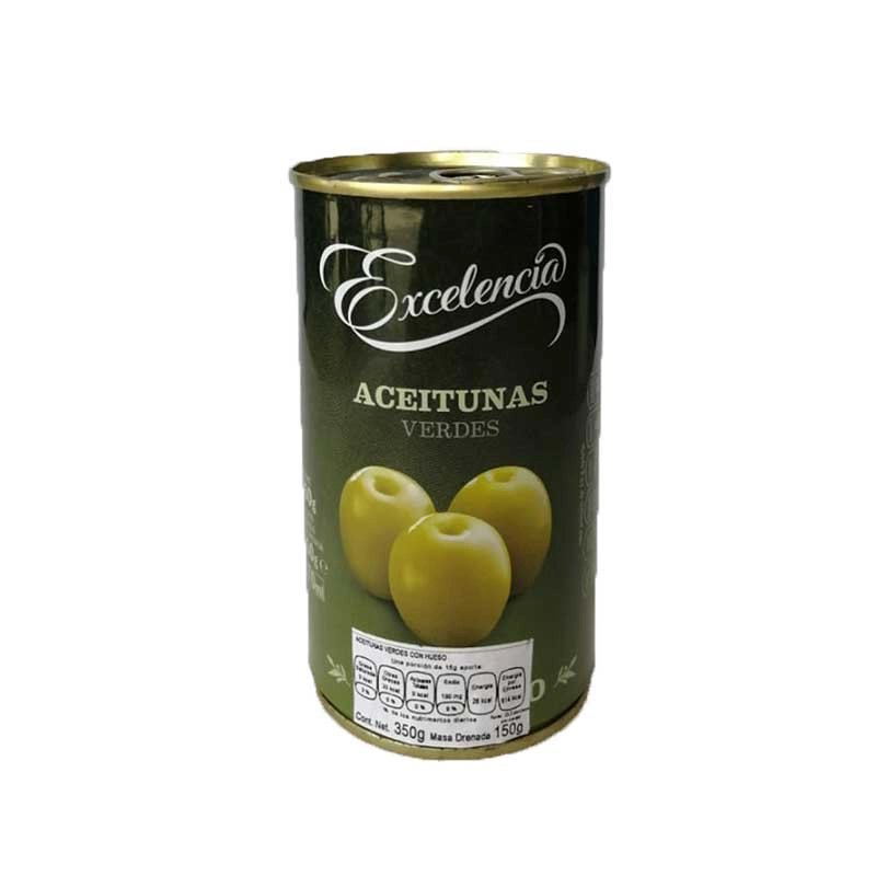 Aceituna Verde Con Hueso 340 gr. 1 ACEITUNA VERDE CON HUESO 340 gr.