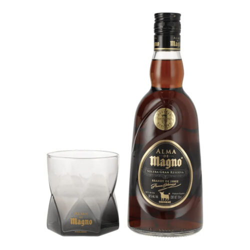 BRANDY ALMA DE MAGNO 700 ml. + VASO