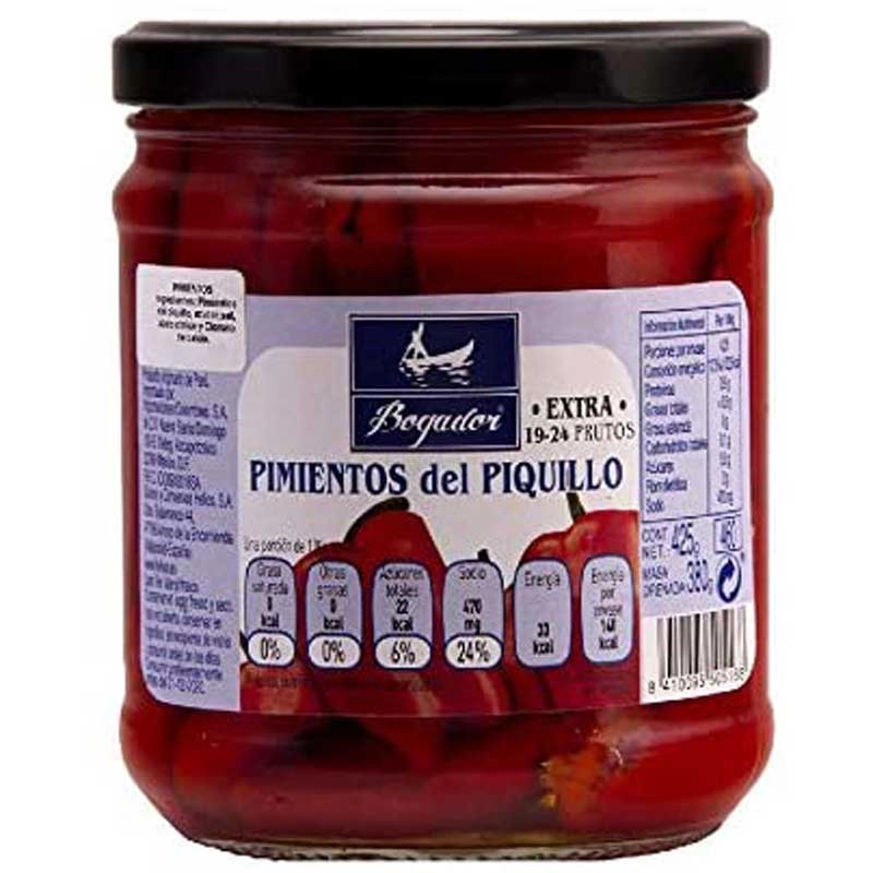 Pimientos Piquillo Bogador 425 gr. 1 PIMIENTOS PIQUILLO BOGADOR 425 gr.
