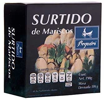 Surtido De Mariscos Bogador 190 gr. 1 SURTIDO DE MARISCOS BOGADOR 190 gr.