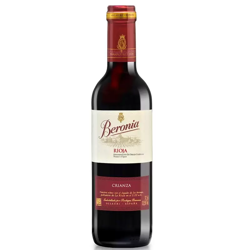 Vino Tinto Beronia Crianza 375 ml. 1 VINO TINTO BERONIA CRIANZA 375 ml.
