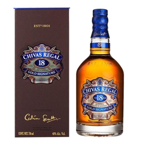WHISKY CHIVAS REGAL 18 AÑOS 750 ml.
