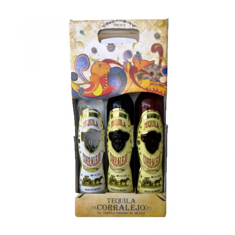 Tequila Corralejo Blanco, Reposado, Añejo 100 ml. Sampieri Vinos y