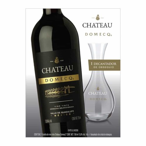 VINO TINTO CHATEAU DOMECQ 750 ml. + DECANTADOR