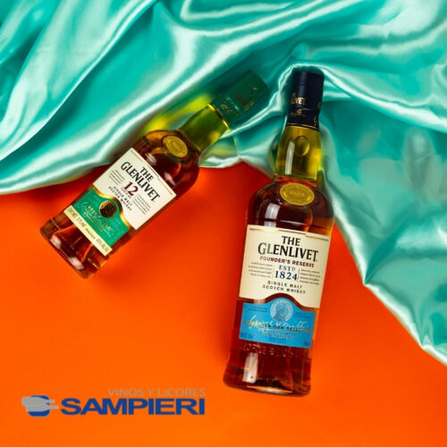 Whisky The Glenlivet Founders 750 ml. + Glenlivet 12 Años 375 ml.