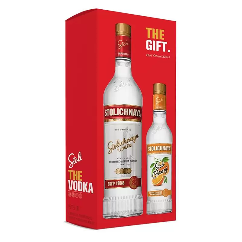 Vodka Stolichnaya 750 ml. + Orange 375 ml. 1 VODKA STOLICHNAYA 750 ml. + ORANGE 375 ml.