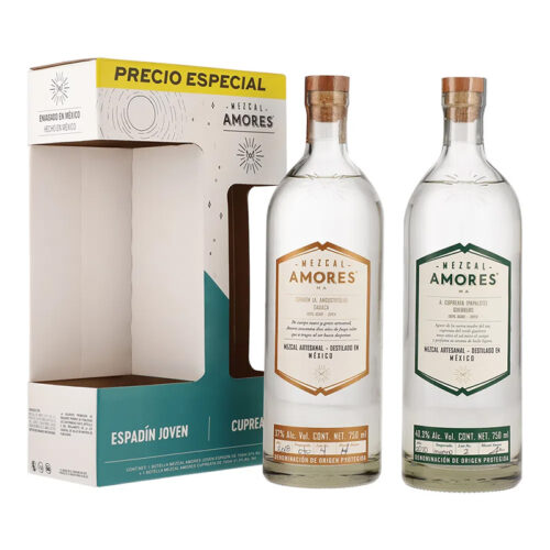 Mezcal Amores Espadin Joven 750 ml. + Cupreata 750 ml. 5 MEZCAL AMORES ESPADIN JOVEN 750 ml. + CUPREATA 750 ml.