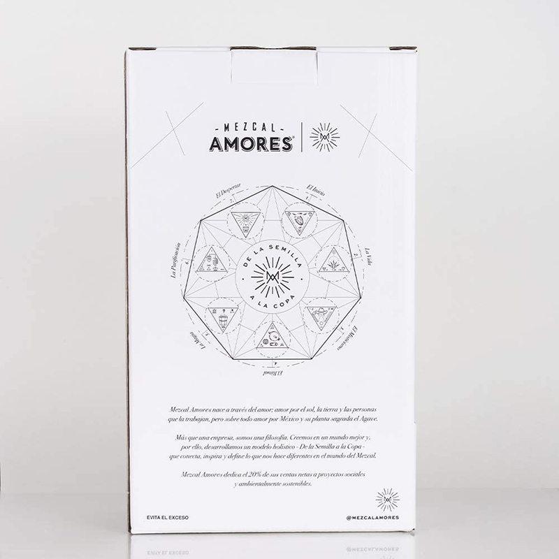 Mezcal Amores Espadin Joven 750 ml. + Cupreata 750 ml. 3 MEZCAL AMORES ESPADIN JOVEN 750 ml. + CUPREATA 750 ml.