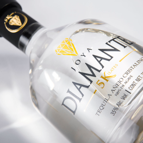 Tequila Joya Diamante 5 Kilates Añejo Cristalino 750 ml.