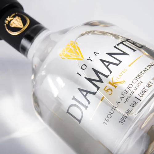 Tequila Joya Diamante 5 Kilates Añejo Cristalino 750 ml.