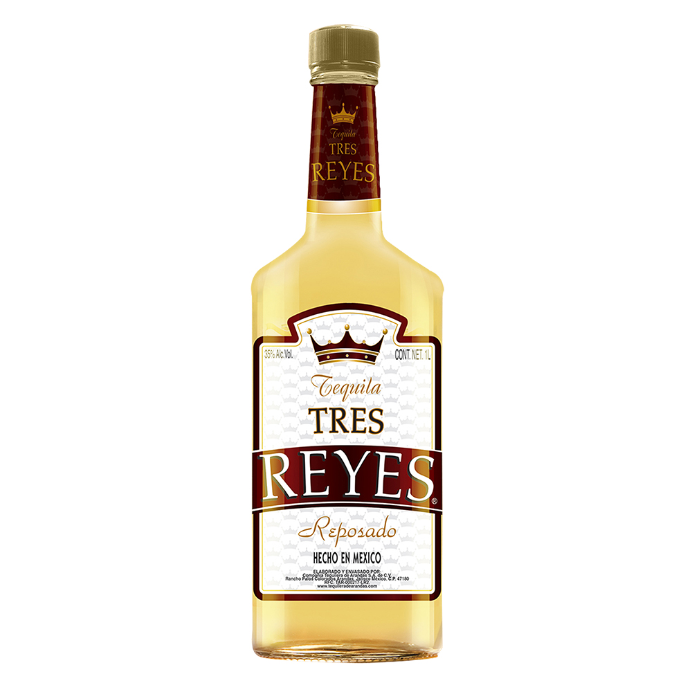 Tequila Tres Reyes Reposado 1000 ml.
