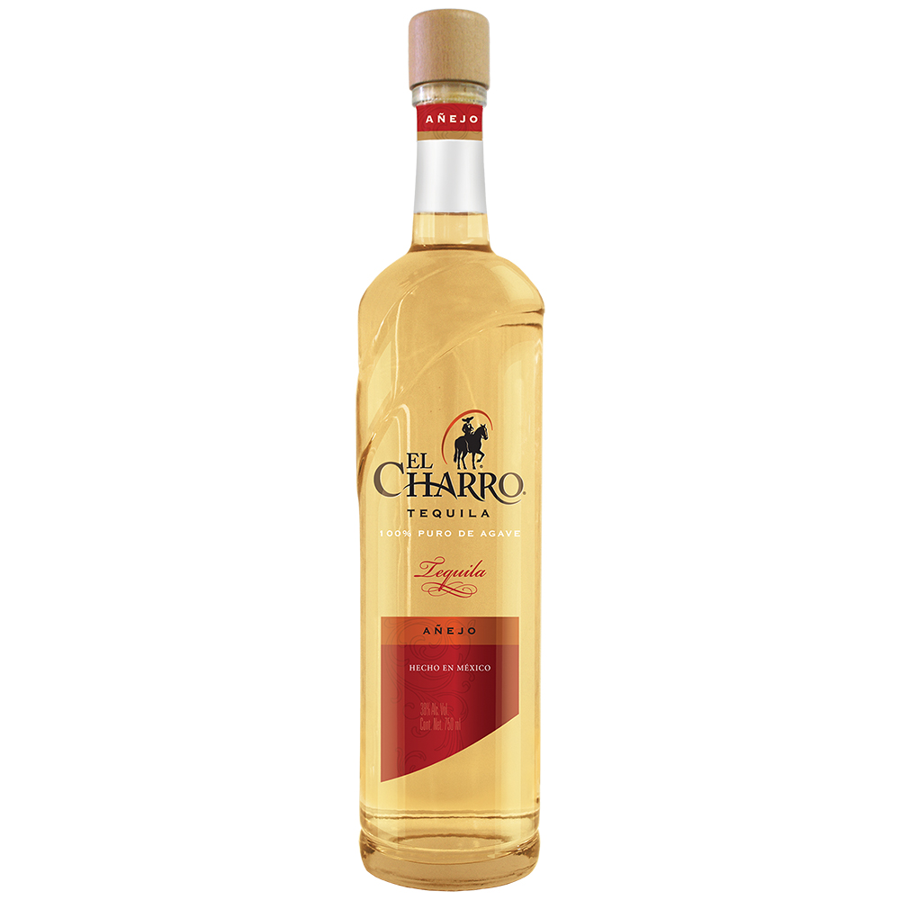 Tequila El Charro Premium Añejo 1000 ml.
