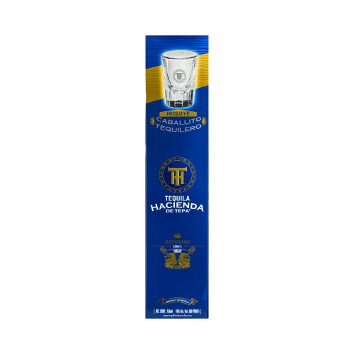 Tequila Hacienda de Tepa Reposado 750 ml. + Vaso Tequilero