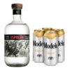 Tequila Espolon Blanco 750 ml. + 4 Cervezas Modelo 473 ml.
